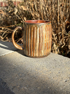 Shino Mug w Lines - 11 oz