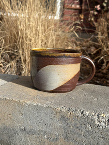 Soda Fired Agateware Mug - 18 oz